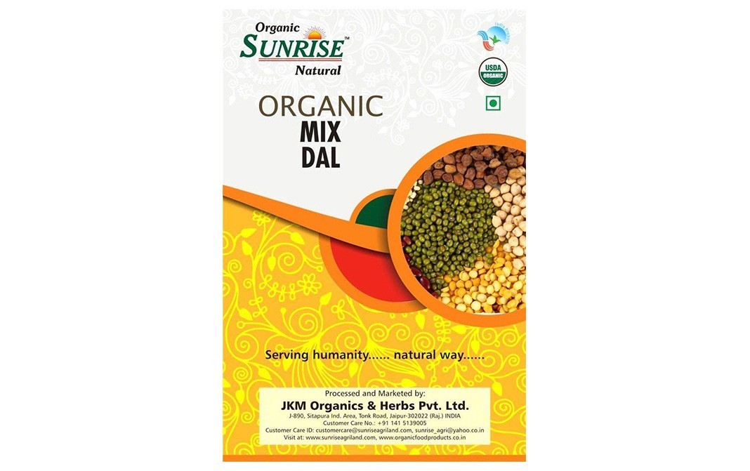 Organic Sunrise Organic Mix Dal    Box  2 kilogram